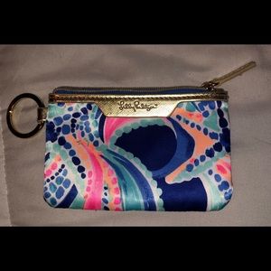 Lilly Pulitzer ID holder key ring NWOT